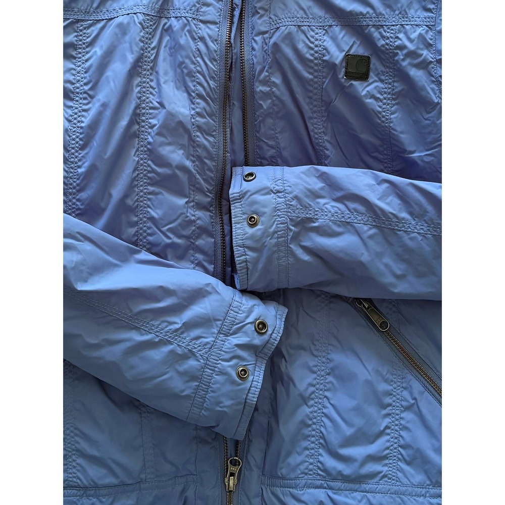 Carhartt Skyline Puffer Jacket XS Blue Quilted Lightweight Full Zip Outdoor Coat - Picture 6 of 10